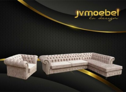 Chesterfield Классическая гостиная мебель угловой диван диван диван текстильный